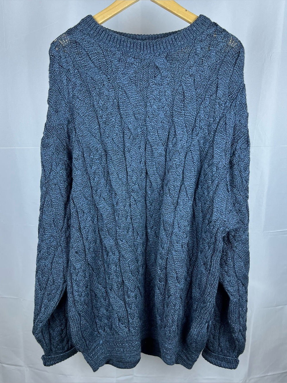 Vintage GECCU Australia Knit Sweater Wool Size XL Blue